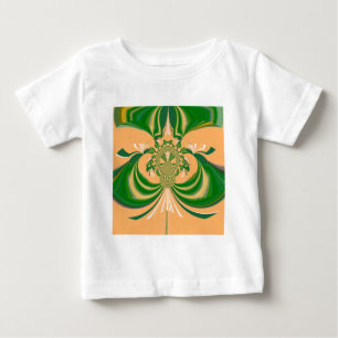 Gelbes grünes Design. Baby T-shirt