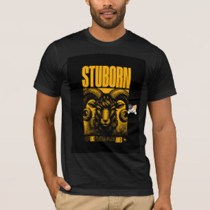 gelbes Grunge- & Katzenliebhaber-Design-T-Shirt T-Shirt