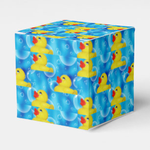 Gelbes Gummiducky in den Blasen Geschenkschachtel