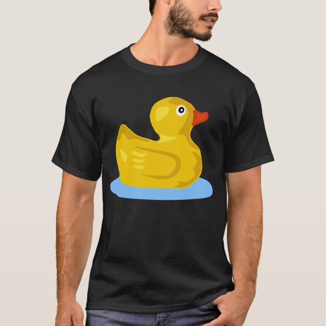 gelbes Gummientent-shirt T-Shirt (Vorderseite)