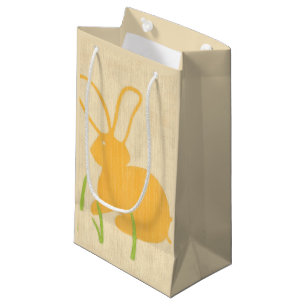 Gelbes Häschen und grünes Gras durch Chariklia Kleine Geschenktüte