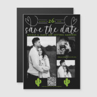 Gelbes Herz Kaktus Fiesta Liebe Save the Date
