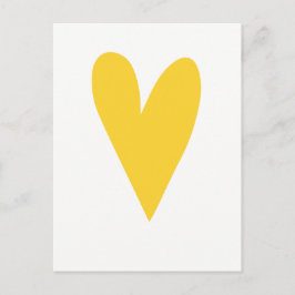 Gelbes Herz |Kinnhalter | MOTIVIEREND Postkarte