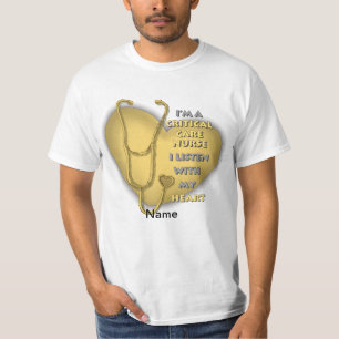 Gelbes Herz - Kritische Pflegekraft T-Shirt