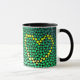 gelbes Herz Tasse