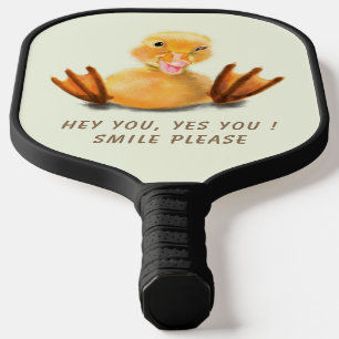 Gelbes Herzchen Spielerisches Pickleball Paddle Lä