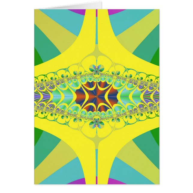 Gelbes Hundertfüßer-Fraktal (Vorne)