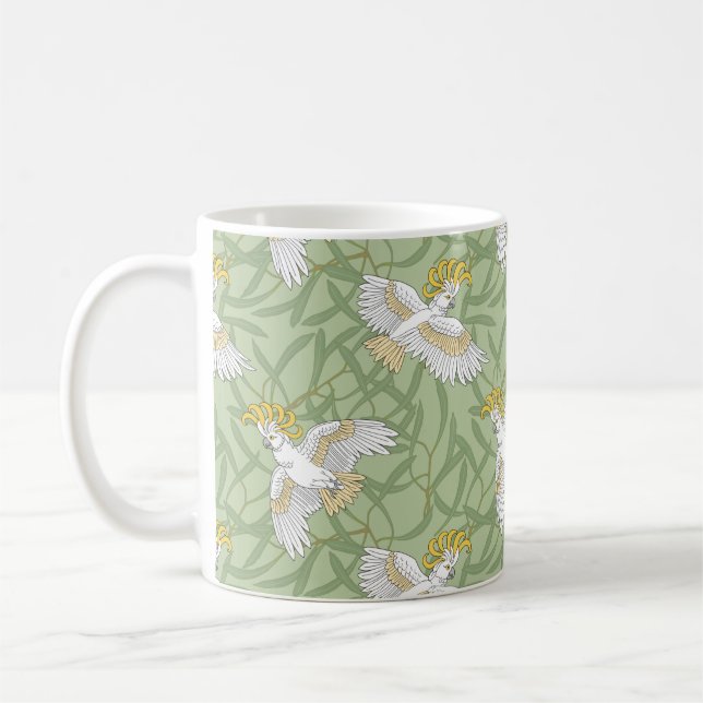 Gelbes Kakadu Kaffeetasse (Links)