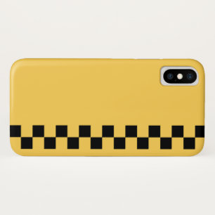 Gelbes kariertes Muster Case-Mate iPhone Hülle