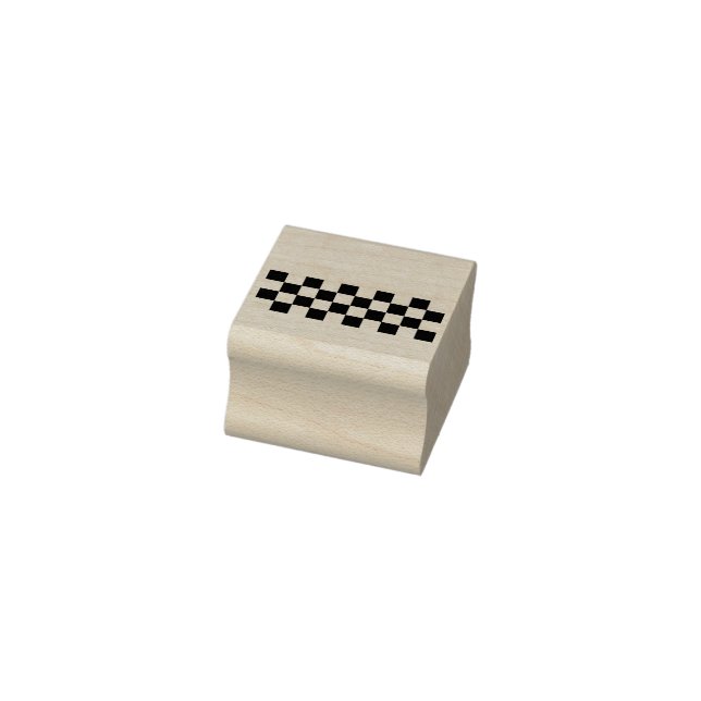 Gelbes kariertes Muster Gummistempel (Stempel)