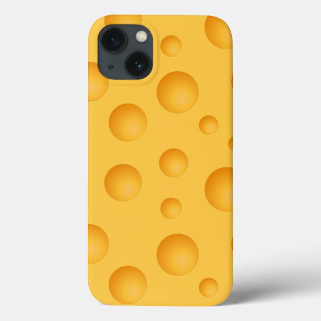 Gelbes Käse-Muster Case-Mate iPhone Hülle (Rückseite)