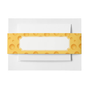 Gelbes Käse-Muster Einladungsbanderole
