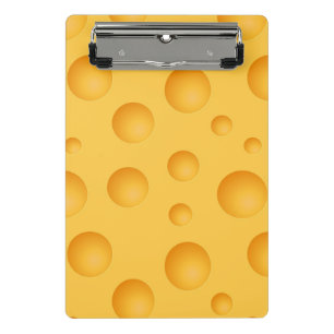 Gelbes Käse-Muster Mini Klemmbrett