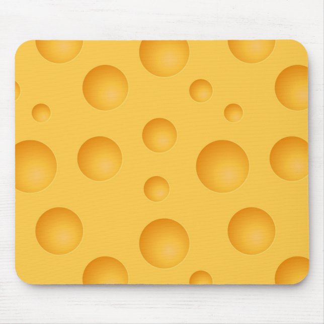 Gelbes Käse-Muster Mousepad (Vorne)