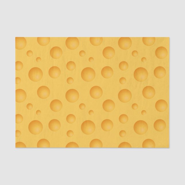 Gelbes Käse-Muster Seidenpapier (Vorderseite)
