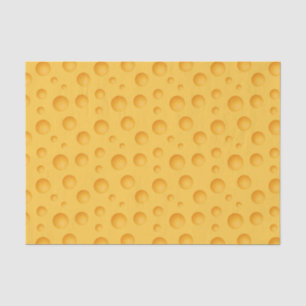 Gelbes Käse-Muster Seidenpapier