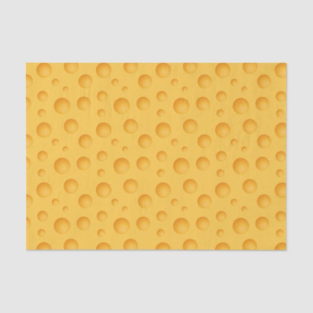 Gelbes Käse-Muster Seidenpapier (Vorderseite)
