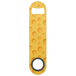 Gelbes Käse-Muster Speed Flaschenöffner