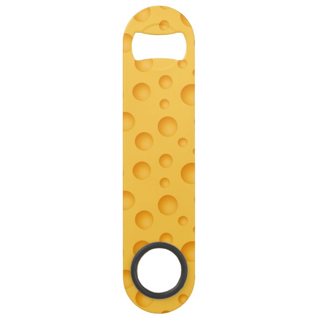 Gelbes Käse-Muster Speed Flaschenöffner (Vorderseite)