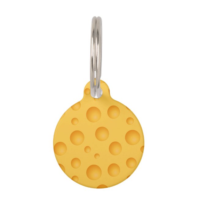 Gelbes Käse-Muster Tiernamensmarke (Vorderseite)