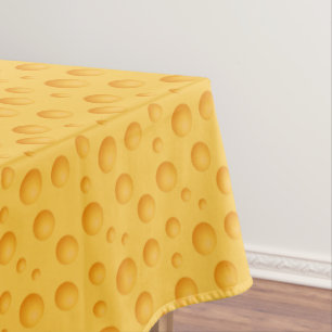Gelbes Käse-Muster Tischdecke