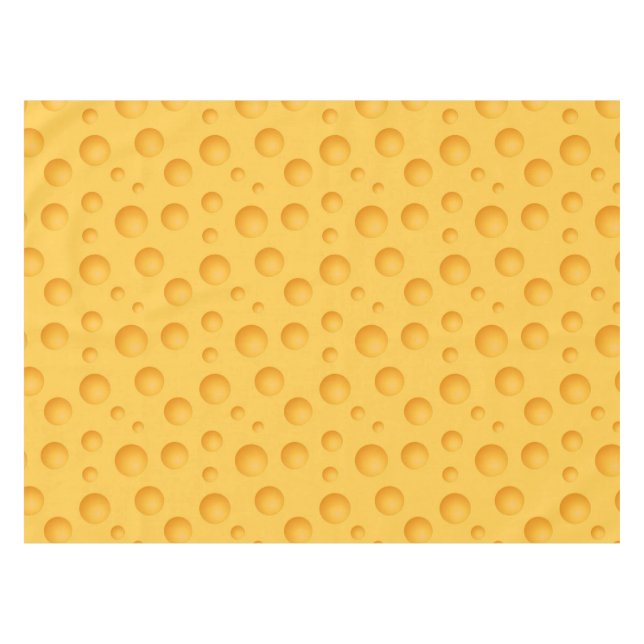 Gelbes Käse-Muster Tischdecke (Vorderseite (Horizontal))