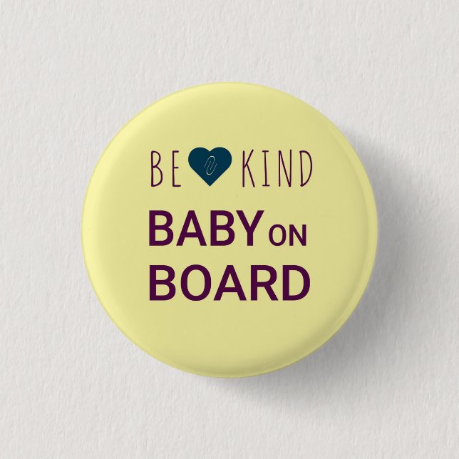 Gelbes Kind an Bord des Buttons (Vorderseite)