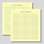 Gelbes klassisches Quadrat Notizblock<br><div class="desc">Dieses gelbe quadratische Notizblock ist klassisch. Es ist perfekt für den persönlichen oder geschäftlichen Gebrauch.</div>
