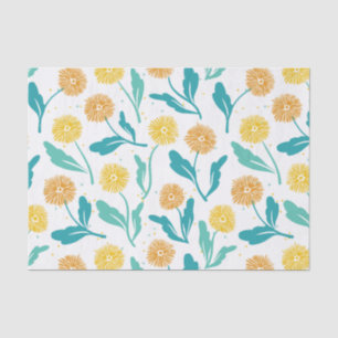 Gelbes Kronleuchter Blumenmuster - naturlich Inspi Seidenpapier