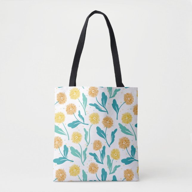Gelbes Kronleuchter Blumenmuster - naturlich Inspi Tasche (Vorderseite)
