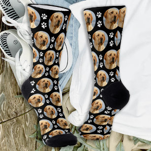 Gelbes Labrador, benutzerdefiniertes Foto, Drucke  Socken