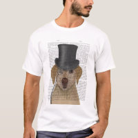 Gelbes Labrador, formales Hound und Hut