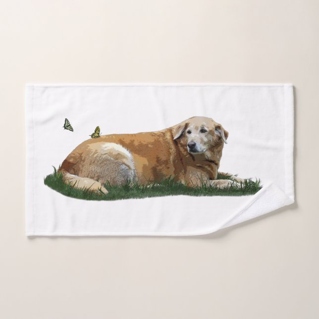Gelbes Labrador gemischte Rasse Handtuch (Handtuch)
