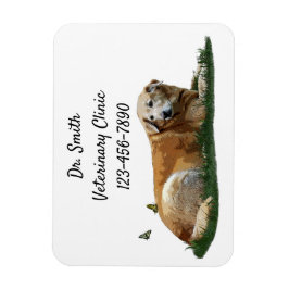 Gelbes Labrador gemischte Rasse Hund Flexible Magn Magnet