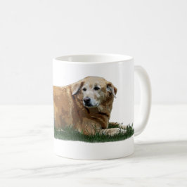 Gelbes Labrador gemischte Rasse Hund Kaffeepause T Kaffeetasse