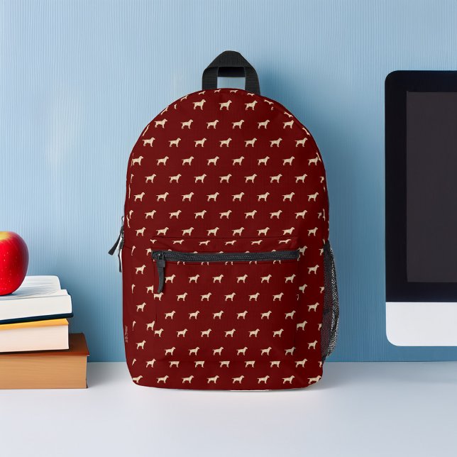 Gelbes Labrador-Hunde-Muster Personalisiert Bedruckter Rucksack (Von Creator hochgeladen)