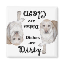 Gelbes Labrador Retriever Geschirrspüler Magnet