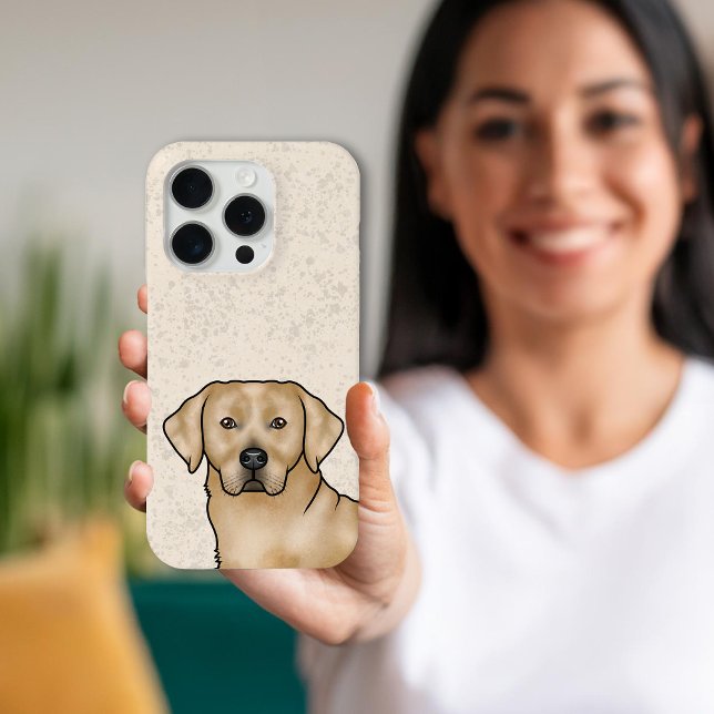 Gelbes Labrador Retriever Labrador Dog Head Portra Case-Mate iPhone Hülle (Von Creator hochgeladen)