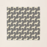 Gelbes Labrador-Retriever-Silhouette-Muster Schal<br><div class="desc">Der Schal des Labrador-Liebhabers</div>
