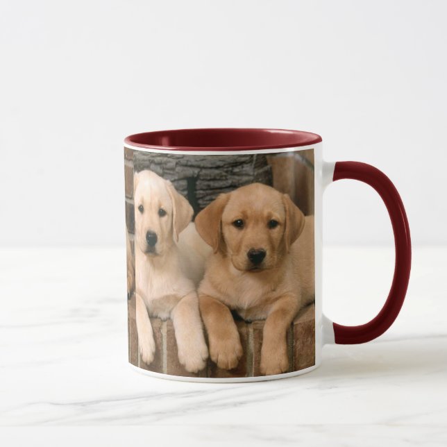 Gelbes Labrador retriever Tasse (Rechts)
