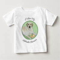 Gelbes Labrador Retriever & Tennis Balls Malerei