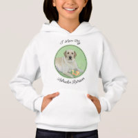 Gelbes Labrador Retriever & Tennis Balls Malerei