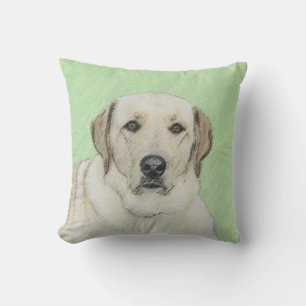 Gelbes Labrador Retriever & Tennis Balls Malerei Kissen