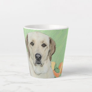 Gelbes Labrador Retriever & Tennis Balls Malerei Milchtasse