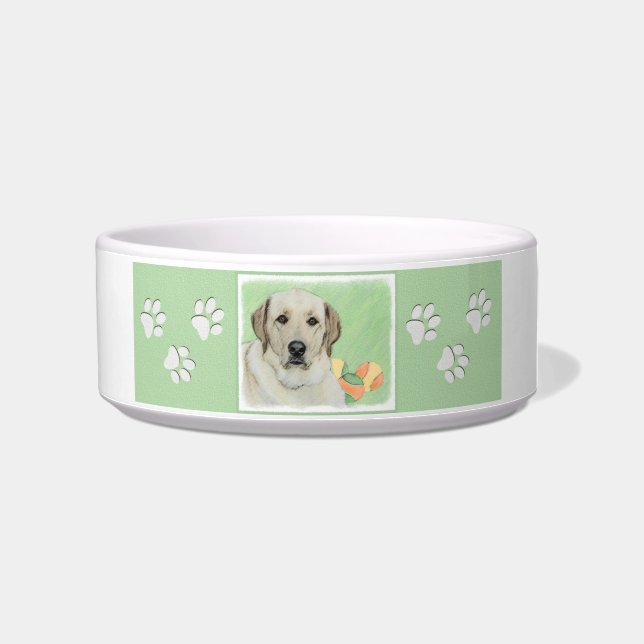 Gelbes Labrador Retriever & Tennis Balls Malerei Napf (Rechts)