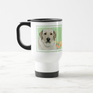 Gelbes Labrador Retriever & Tennis Balls Malerei Reisebecher