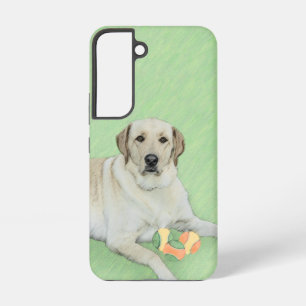 Gelbes Labrador Retriever & Tennis Balls Malerei Samsung Galaxy Hülle