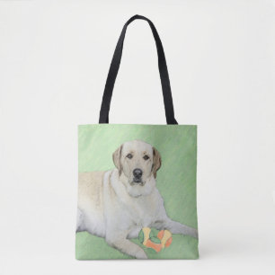 Gelbes Labrador Retriever & Tennis Balls Malerei Tasche