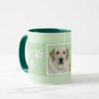 Gelbes Labrador Retriever & Tennis Balls Malerei