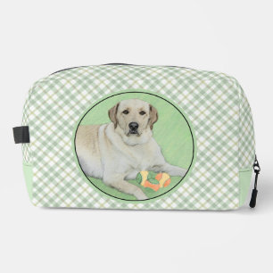 Gelbes Labrador Retriever & Tennis Balls Malerei Waschbeutel